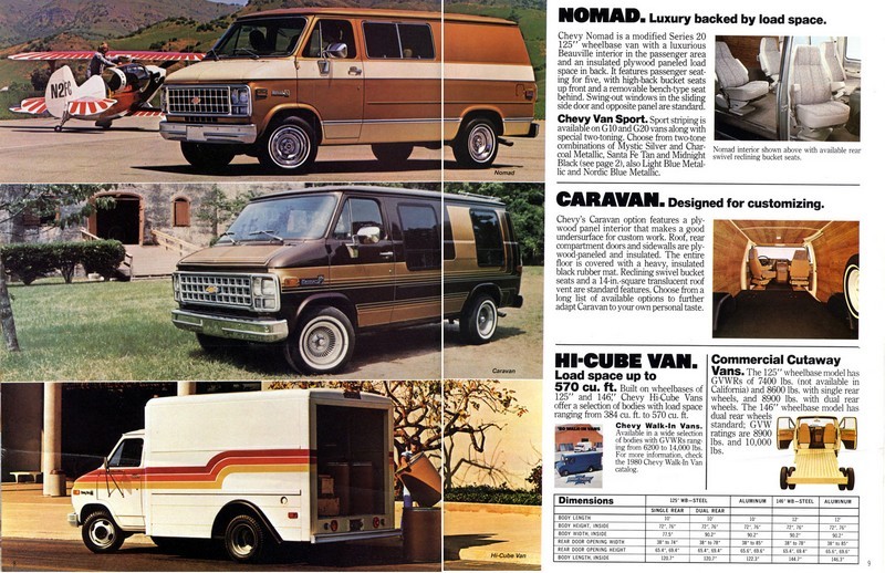 1980 Chevrolet Vans Brochure Page 1